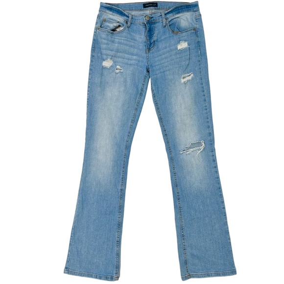 Aeropostale Boot Cut Ripped Denim Jeans - Picture 1 of 3